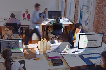 office with workers at desks