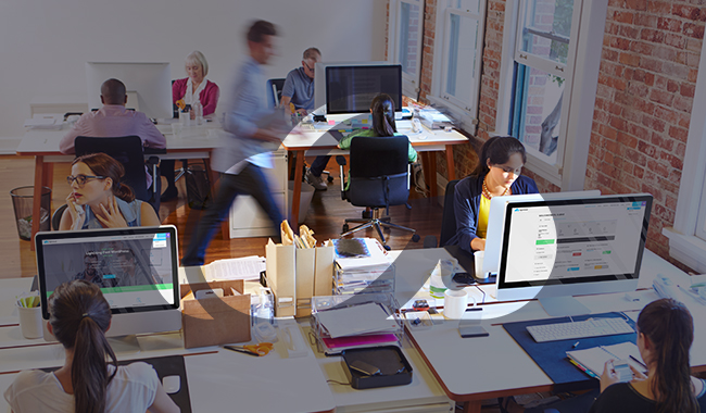 office with workers at desks