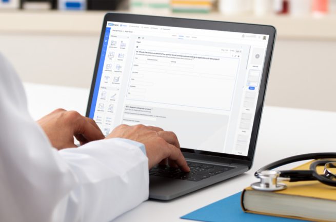 Cloud-based dynamic e-forms building software