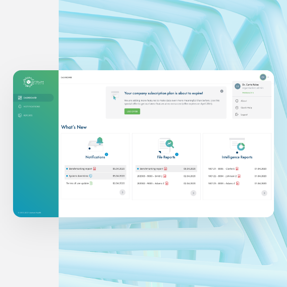 Data Reporting and Analytics System for "Vestrum Health"