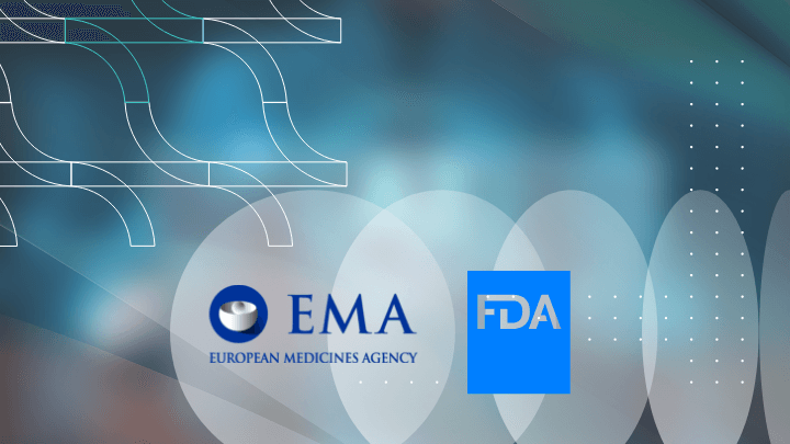Image showing the logos of the European Medicines Agency (EMA) and the FDA.